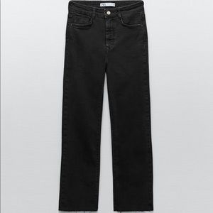 Zara Black Mini Flare Jean